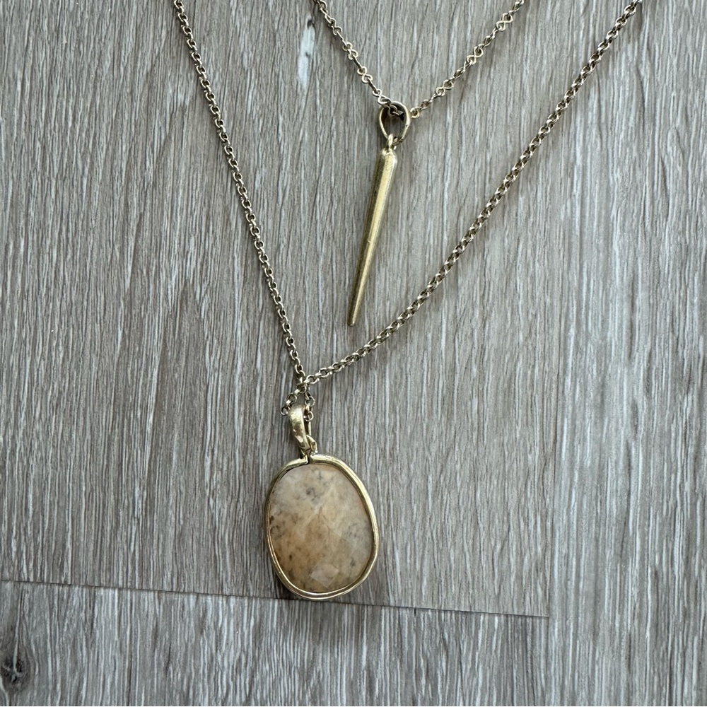 Lucky Brand boho tiered necklace - Picture 2 of 6